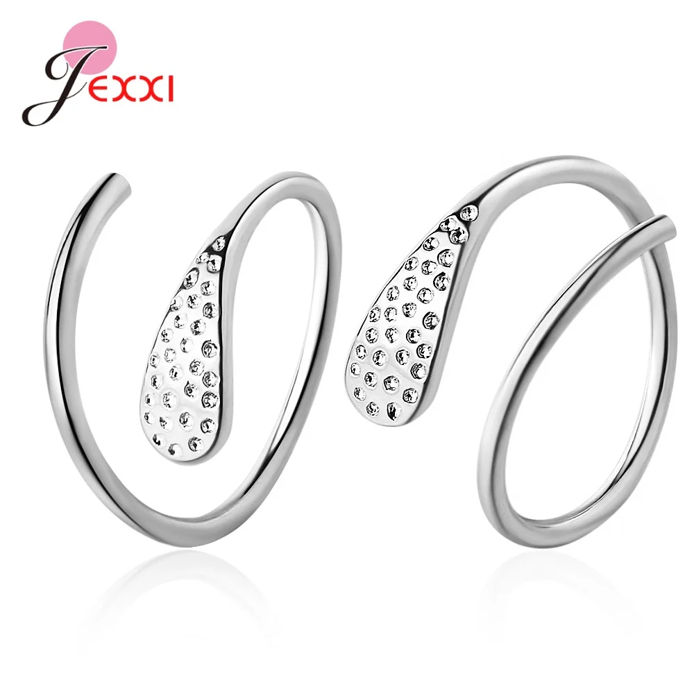 

Женские короткие серьги-кольца из серебра 925 пробы