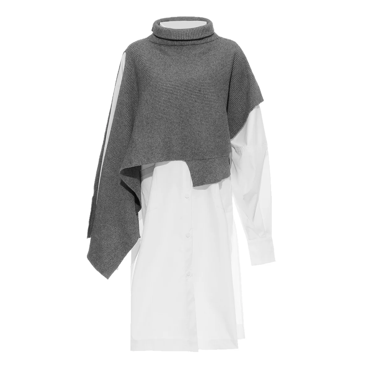 Женский Повседневный комплект из двух предметов Johnature Асимметричный топ с