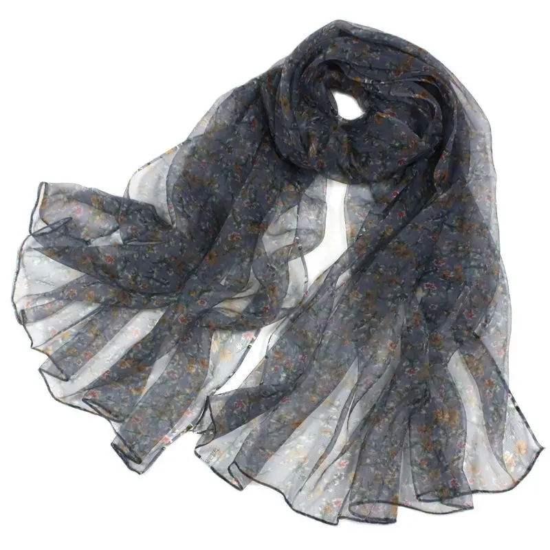 Silk Scarf Women Versatile Autumn Winter New Thin Scarf Fashion Scarf Fabric