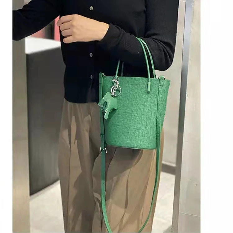 

genuine Leather small bucket bags dating bags real leather Shoulder bags Casual cow leather crossbody bags