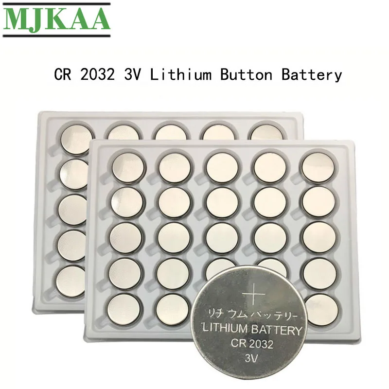 

50Pcs CR2032 3V Lithium Button Batteries BR2032 DL2032 ECR2032 CR 2032 Coin Cell Battery For Watch Electronic Toy Remote