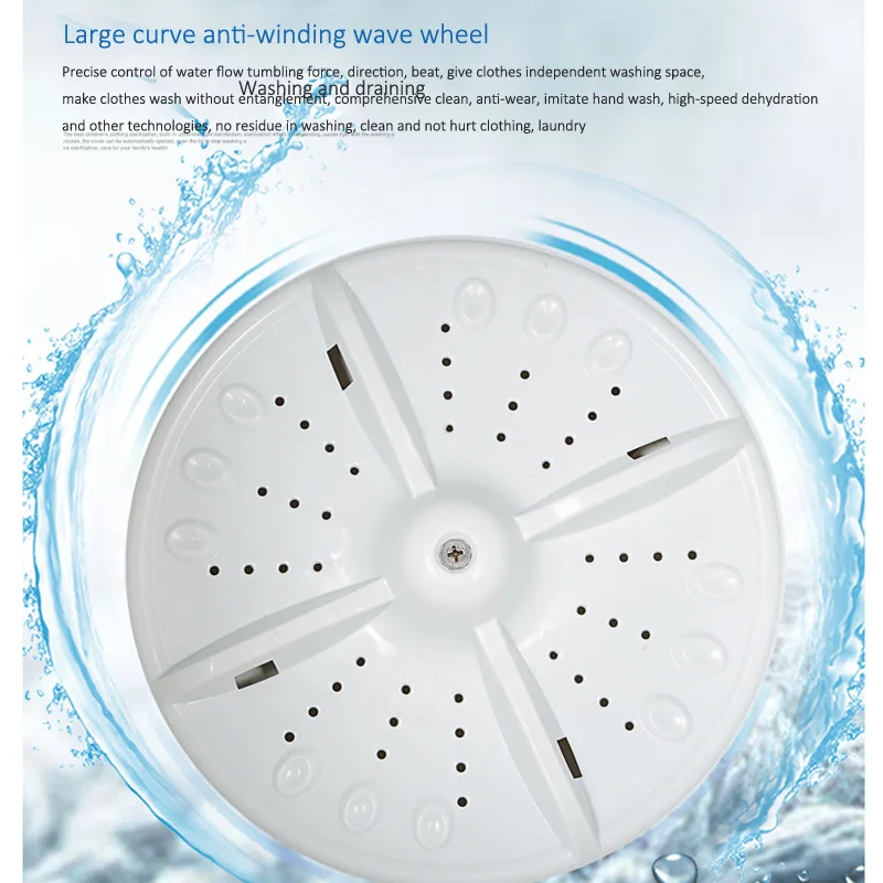 

4.2KG Capacity Mini Clothes Washing Machine Home Used Semi-automatic Home Washer Single-barrel Washer 220V IPX Dehydration Dry