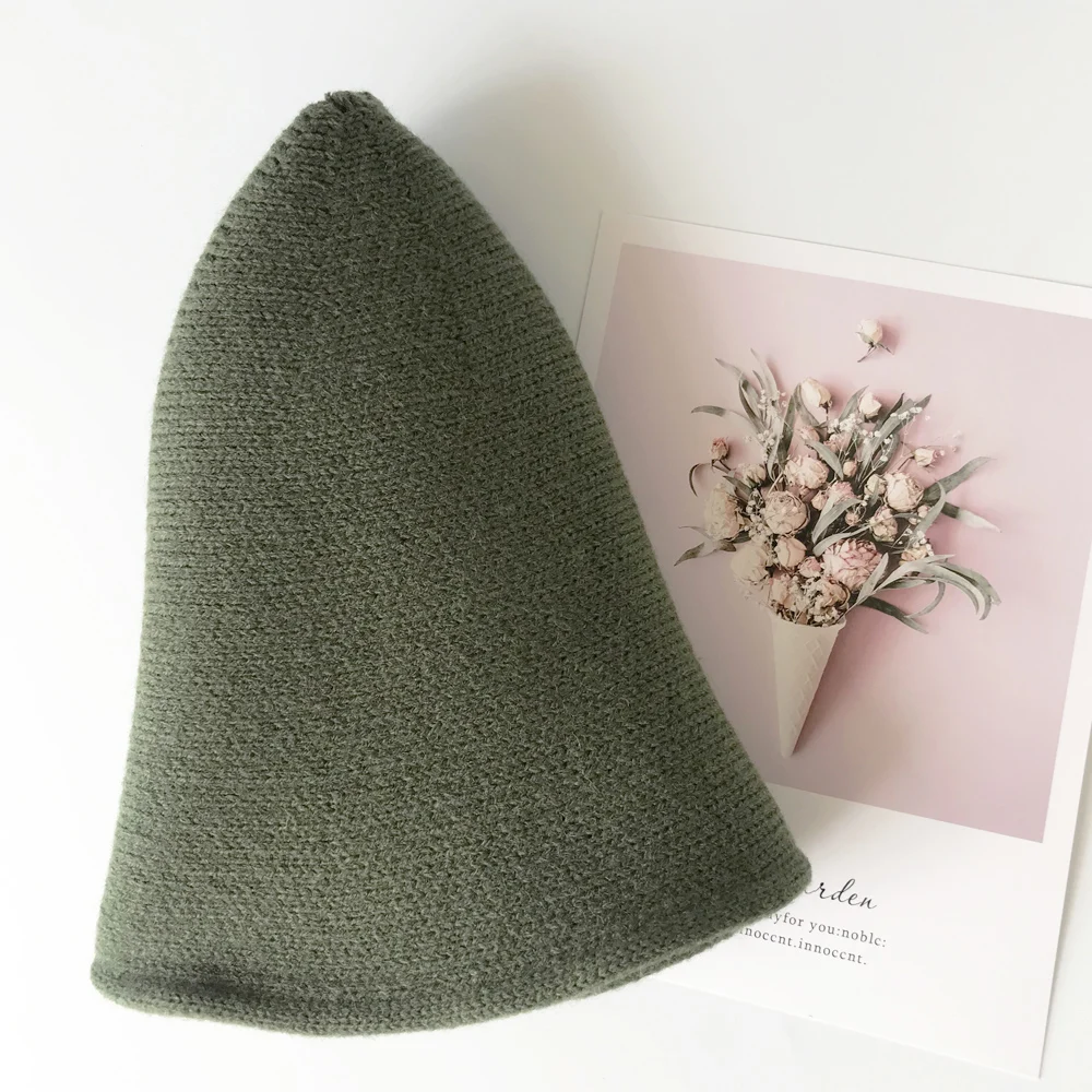 Hat female Autumn winter fisherman hat female small pure and fresh Korean version of joker spring summer day department corduroy