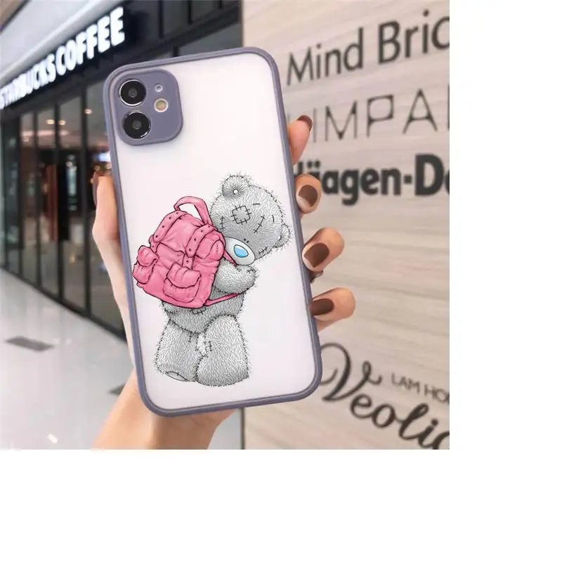 

Tatty Teddy cute bear animal Phone Cases matte transparent For iphone 7 8 11 12 plus mini x xs xr pro max cover
