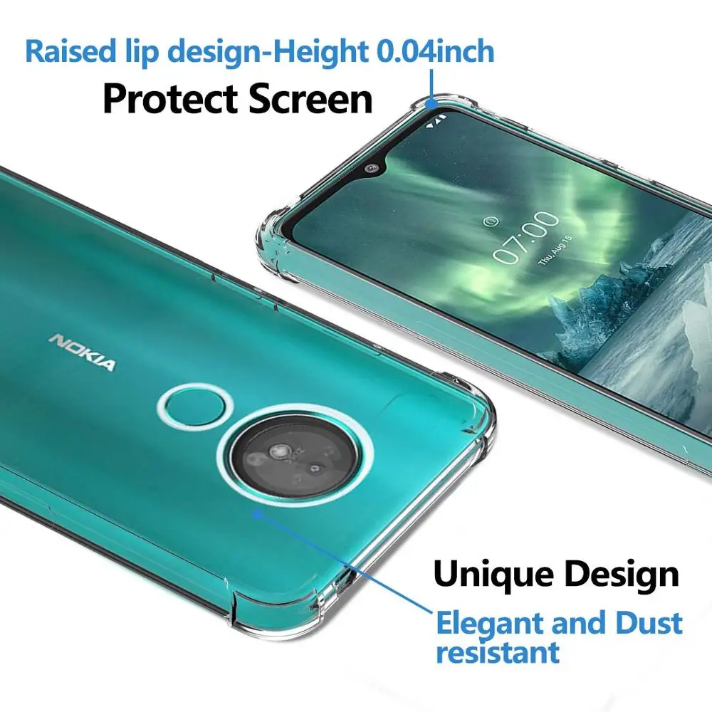 Мягкий силиконовый чехол для Nokia Lumia 7,2 6,2 4,2 3,2 2,2 ударопрочный бампер чехол для Nokia 3,1 5,1 6,1 Plus на Nokia 5,1 6,1 7,1 8,1