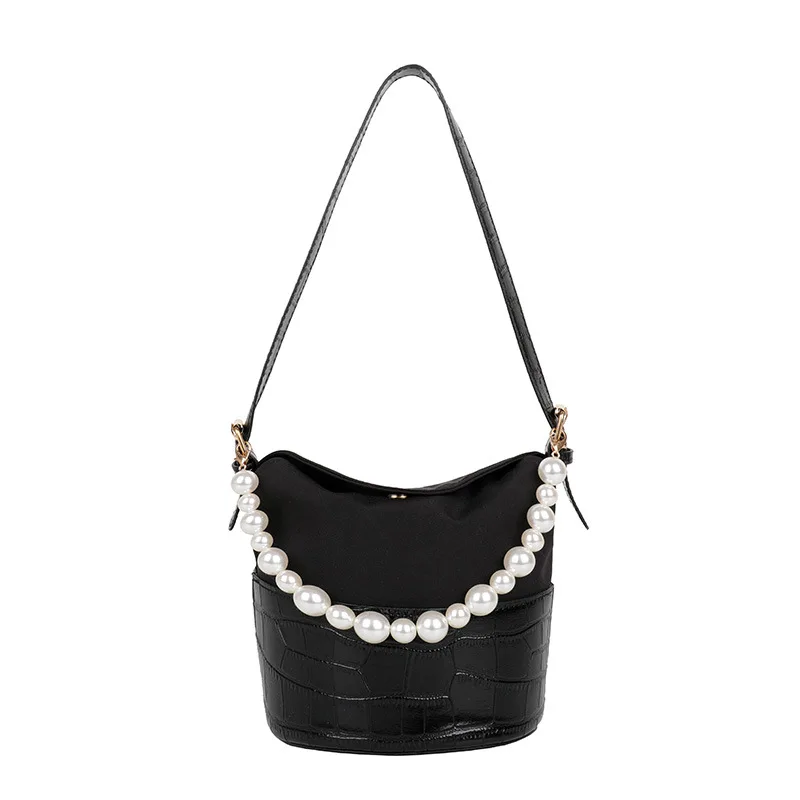 

French niche autumn and winter new texture retro messenger bag net red fashion casual bucket bag small