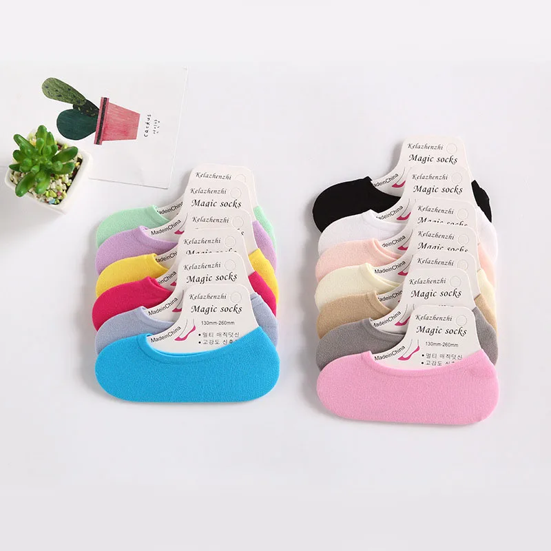 2020 однотонные повседневные тонкие короткие носки женские хлопковые Модные