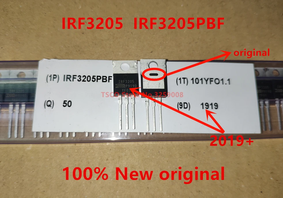 100% Новый оригинальный IRF3205 IRF3205PBF A/55 в 10 шт.|Реле| |