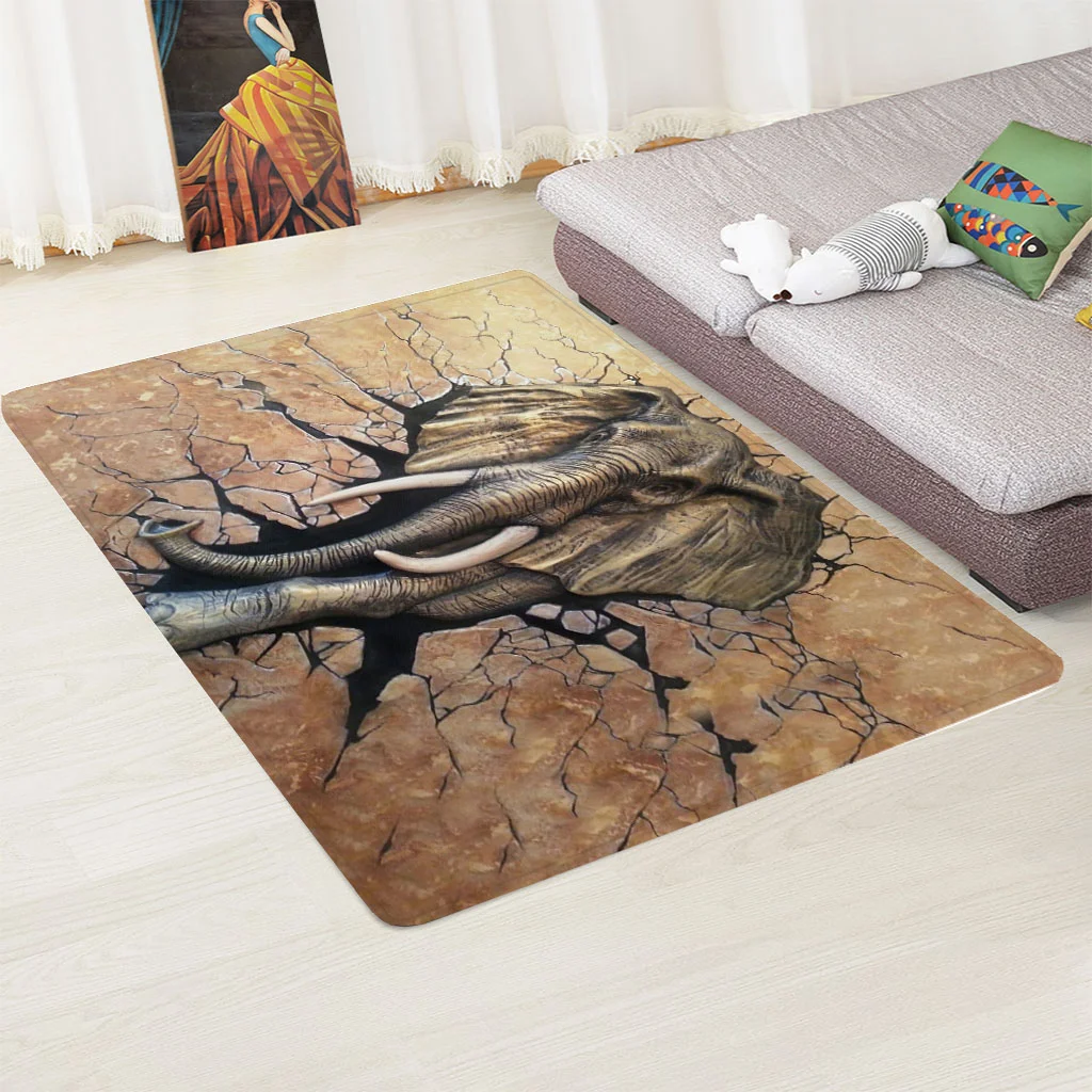 

ALWSREH Brand Leopard Pattern 3D Printing Flannel Mat Bedroom Heat Insulation, Non-slip, Comfortable and Durable
