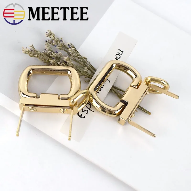 Meetee 2/4 шт. металлическая застежка для сумочки кольца ручки детали рукоделия