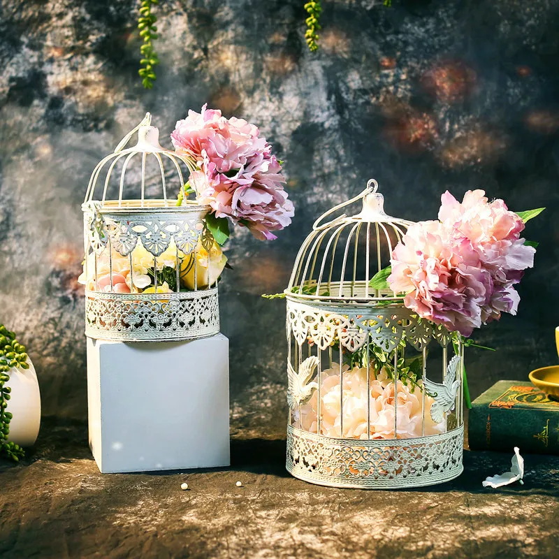 Дом на открытом воздухе подвесная декоративная клетка железная для свадебного