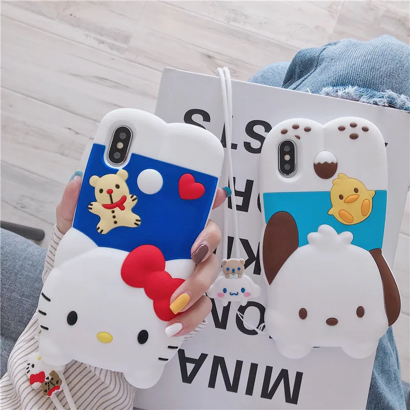 Для iphone 11 Pro Max Sanrio Мультфильм Мелодия друг Мягкий силиконовый чехол для телефона для iphone 6 6s 7plus 8plus X XR XS MAX чехол