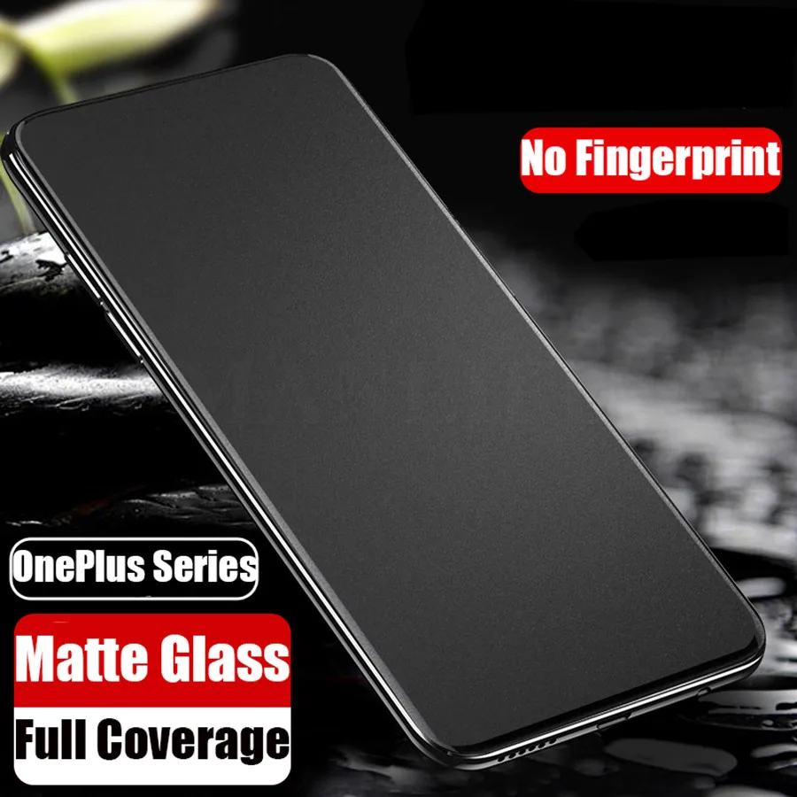 Матовое закаленное стекло без отпечатков пальцев для OnePlus 7 6T 5 5T 7 7T защита экрана от отпечатков пальцев One plus 5 6T