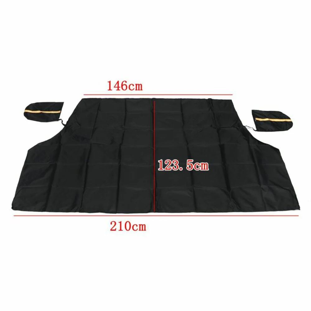 

Sun Windshield Cover Ice Frost Mirror Guard Accessories Parts Black Winter