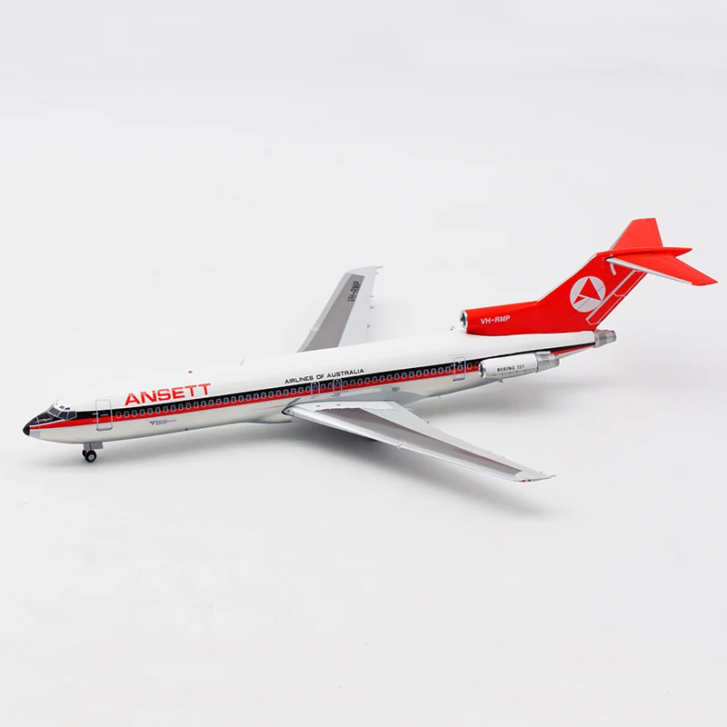 

Литья под давлением 1/200 B727-200 VH-RMP ANSETT Авиакомпания Самолет Модель игрушка сплава отправка Шестерни самолета коллекционная подарок Дисплей с...