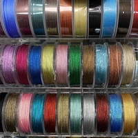 1mm colorful nylon line thread chinese knot macrame cord bracelet braided string diy tassels beading 10mroll