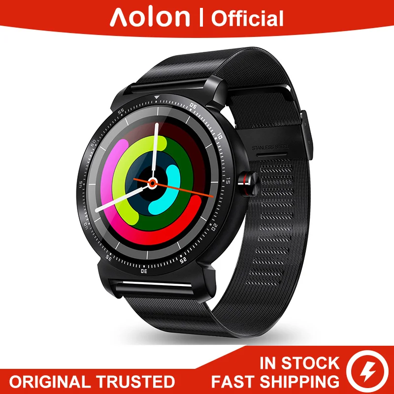 Aolon K88Hplus Bluetooth HD вызов круглый экран дисплей монитор сердечного ритма шагомер