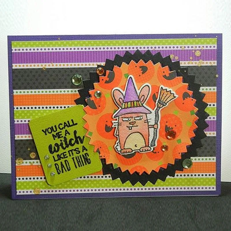 Металлические пресс-формы с прозрачными штампами набор милых животных Мышки