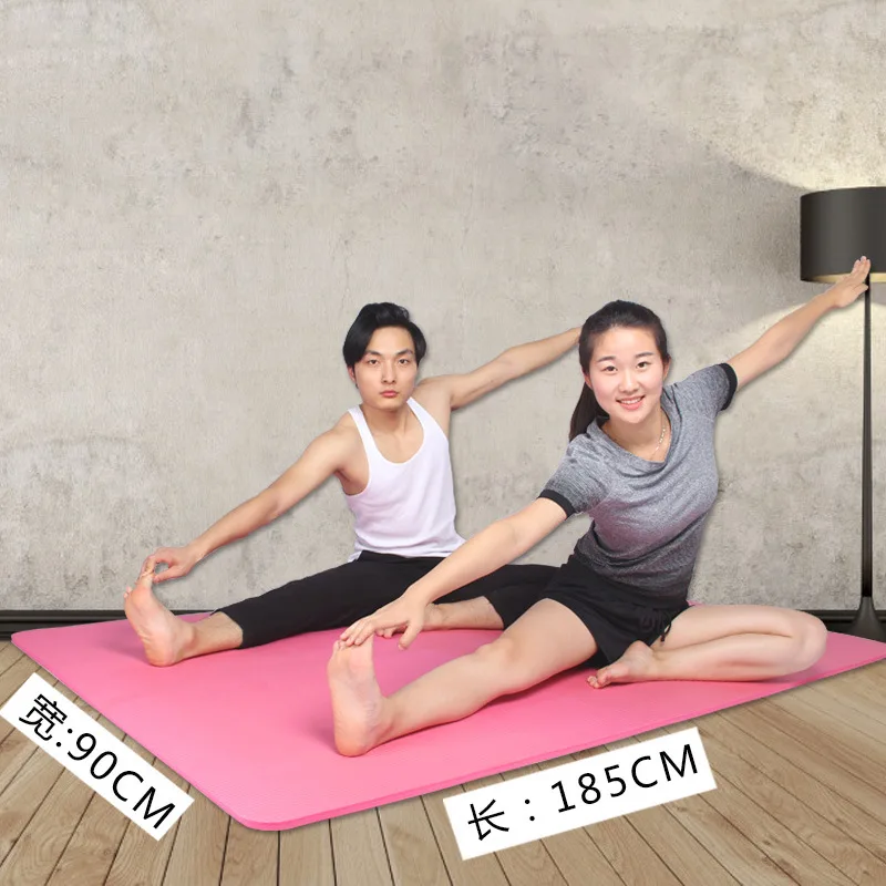 

Yoga mat 80/90cm widened 15MM men's and women's fitness mat