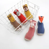 2021 toddler newborn baby crawling shoes booties boy girl sock shoes spring and autumn cartoon animal slip on first walker