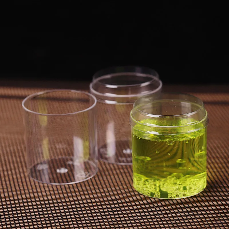 Круглая прозрачная чашка для мороженого форма десерта желе пудинга ручной