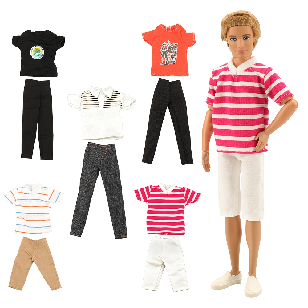 Новинка 3 предмета/партия случайный выбор кукла повседневная одежда футболка