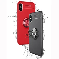 for iphone 7 8 plus 11 12 13 pro max case metal invisible ring bracket cover for iphone x xr xs max anti fall case