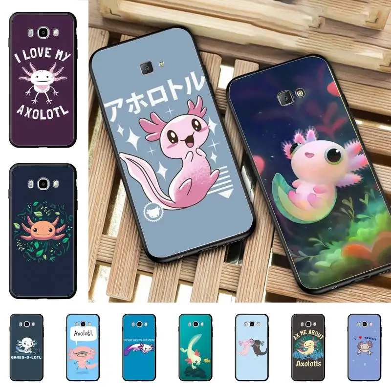 

YNDFCNB Cute Animal Axolotl Phone Case for Samsung J 2 3 4 5 6 7 8 prime plus 2018 2017 2016 core