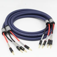 audiophile ofc speaker cable 1 pair ofc audio cable hi fi high end amplifier speaker cable banana plug cable