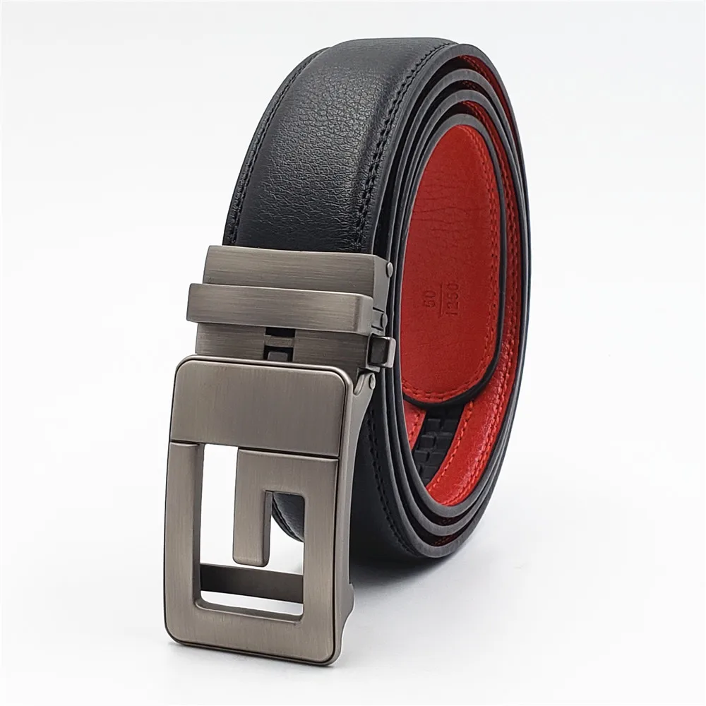 Роскошный дизайнерский ремень с буквой G для мужчин автоматической пряжкой из