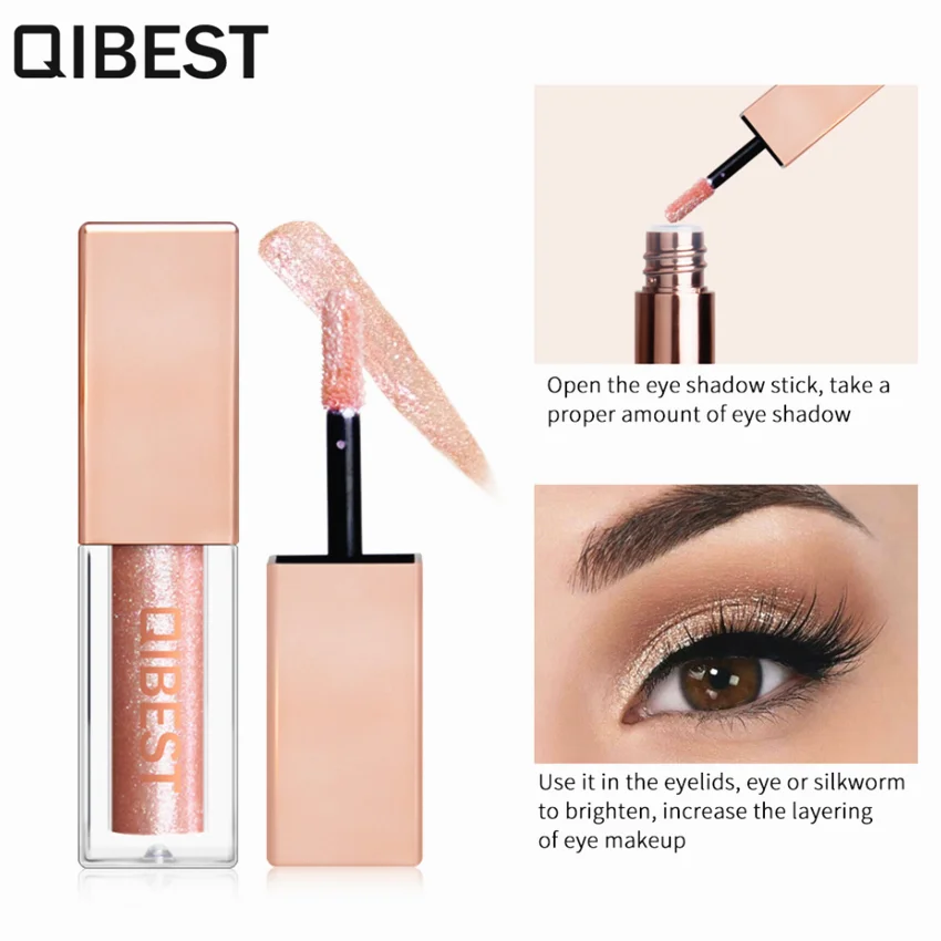 

Glitter Liquid Eyeshadow Waterproof Lasting Shimmer Metallic Easy To Makeup Professional Eye Shimmer Eyeshadow Glitter Eyeshadow