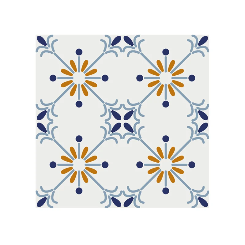 

PET Plastic Decorative Wallpaper Floor Sticker 25PCS/BAG new design