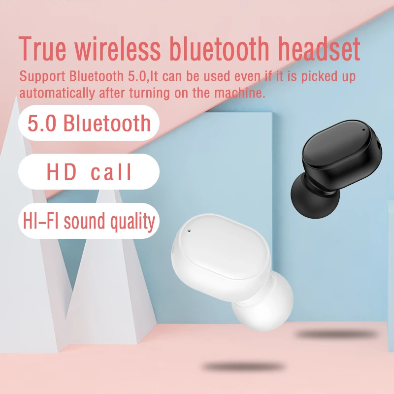 Миниатюрные наушники-вкладыши Bluetooth 5 0 гарнитура с сенсорным управлением и