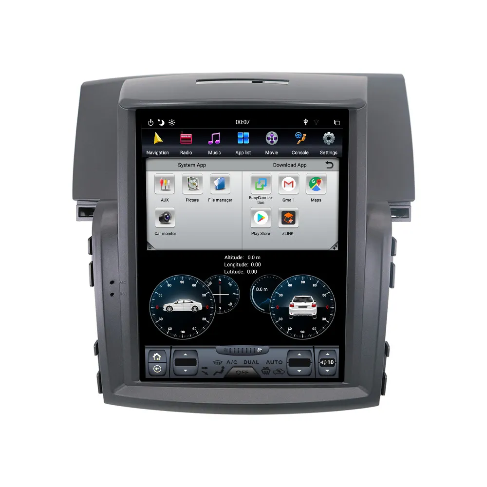 Автомобильный мультимедийный проигрыватель Tesla Style Android 8 1 gps-навигация DVD для