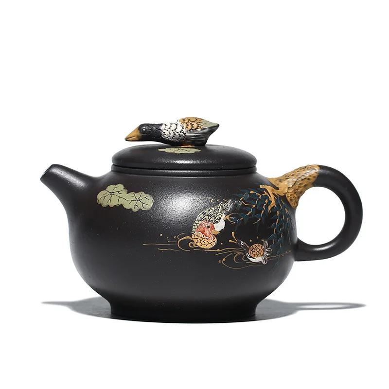 

Yixing Zisha teapot Yuanyang opera teapot handmade teapot yuan Youjun teapot batch