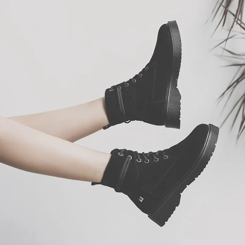 KATELVADI/модные женские полусапожки сезон осень-зима мотоциклетные ботильоны на