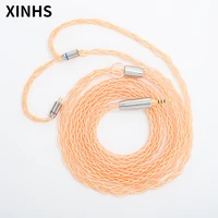 8 cores copper plated silver replacement headphones cable audio upgrade cable for se535 ue900s xba a3 live 1 no 3 bear tx