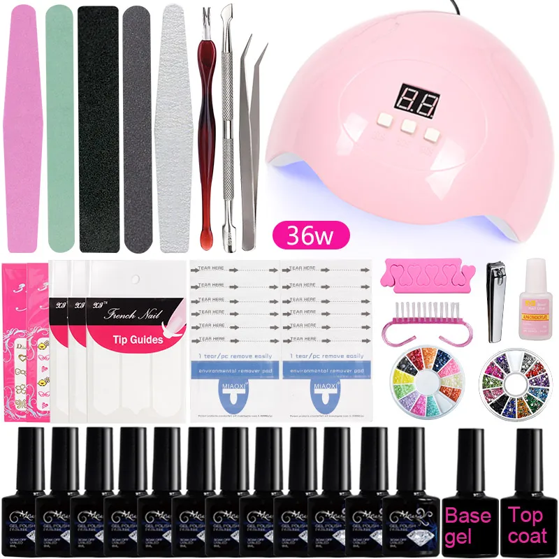 A3 маникюрный набор профессиональный Гель лак для ногтей цветов акриловый с УФ