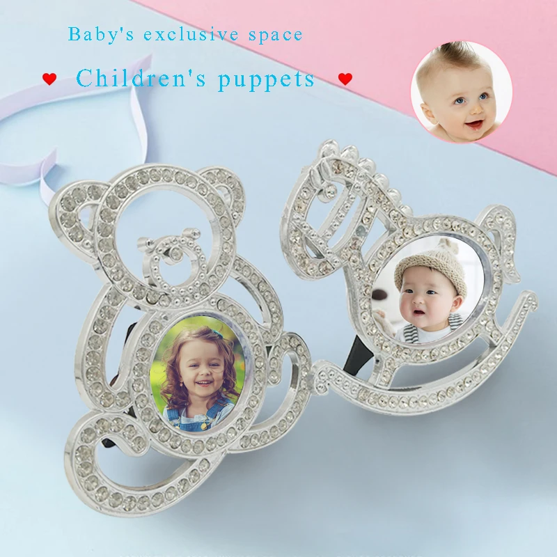 

2021 new creative children with dot diamond cute baby room layout photo frame cartoon children mini DIY photo frame