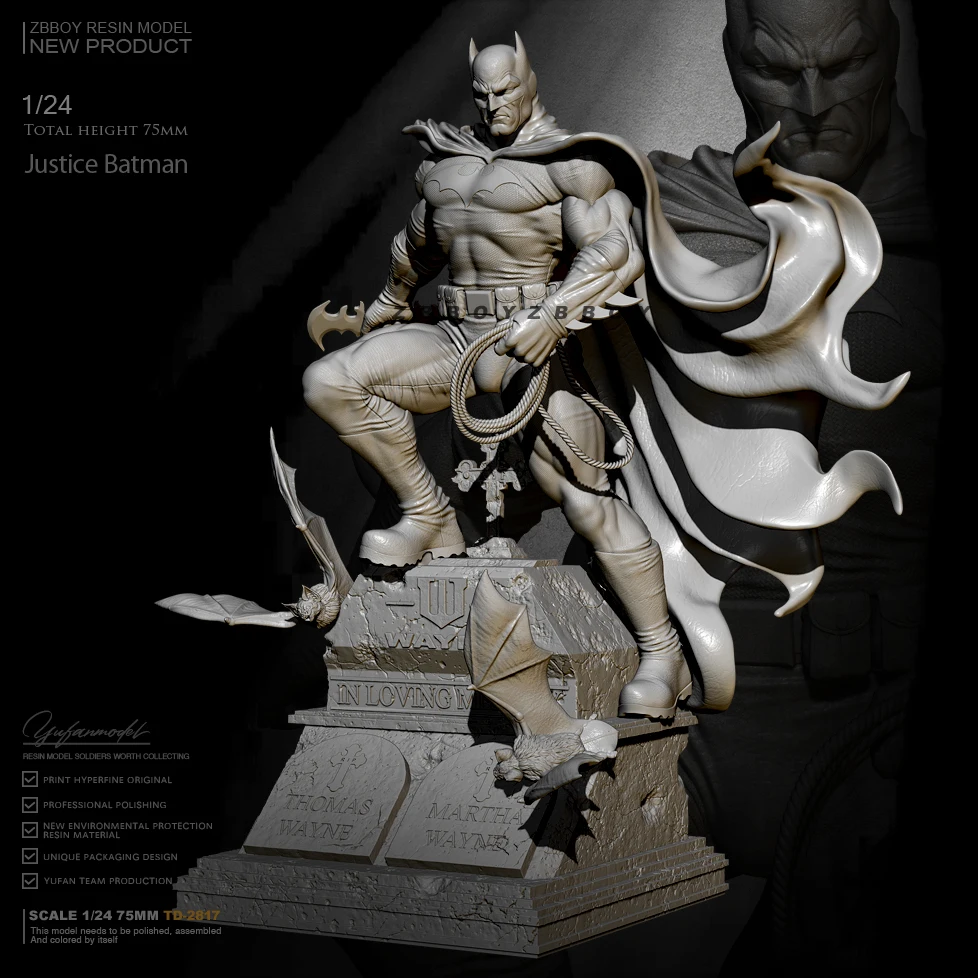 

75mm 1/24 Resin model kits figure colorless and self-assembled TD-2817