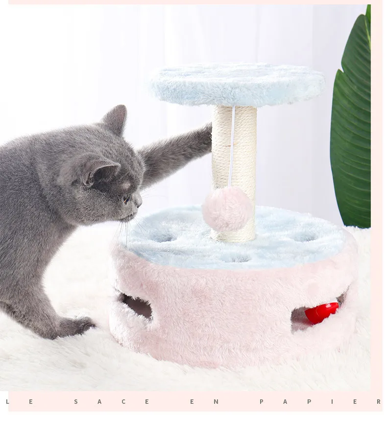

New Type Pet Cat Climbing Frame Small Sisal Toy Multifunctional Cat Climbing Tree Cat Jumping Platform Cat Supplies