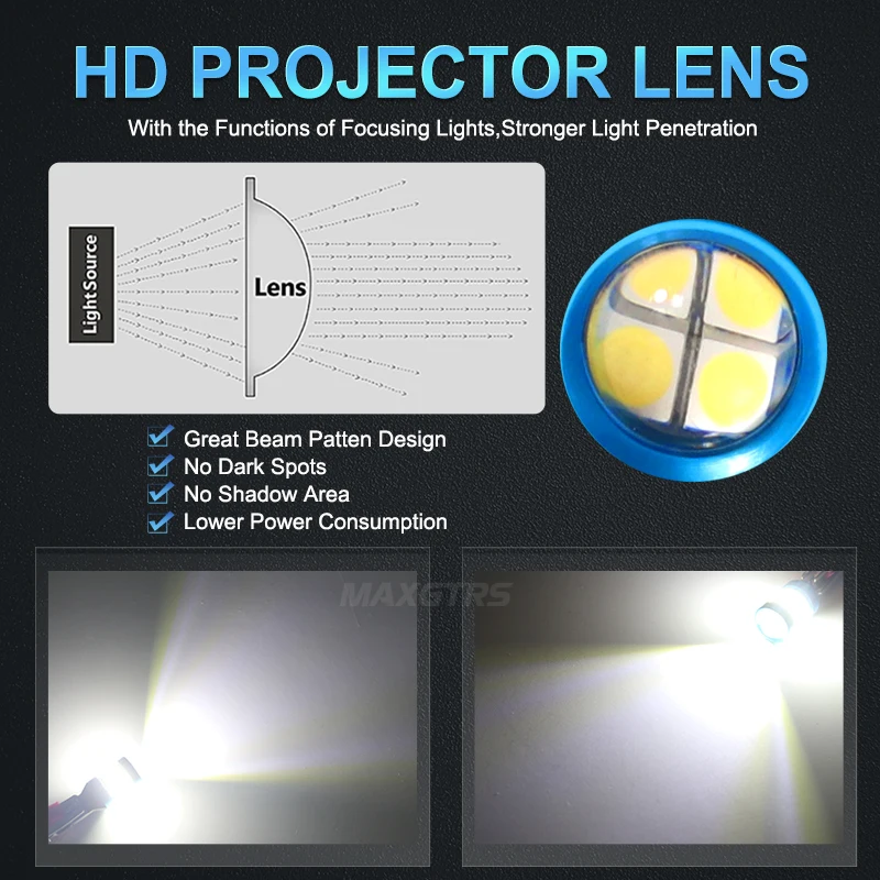 2 шт. светодиодный Автомобильные светодиодные лампы T15 W16W 921 912 4014 + 3030 6000K |