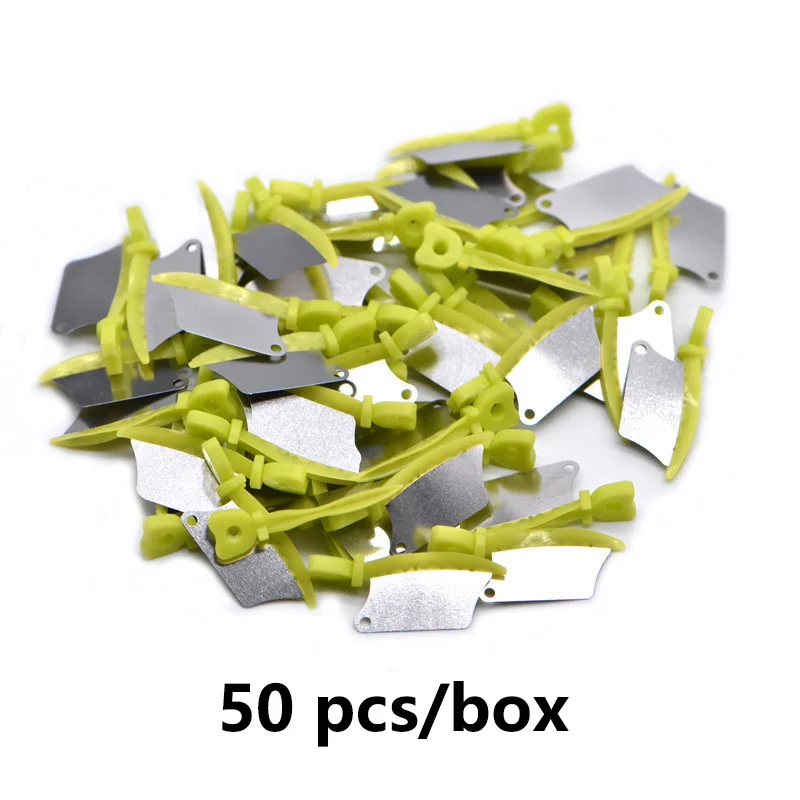 50 шт./кор. стоматологические Клин Ножи prime зубы межзубных пластиковый для