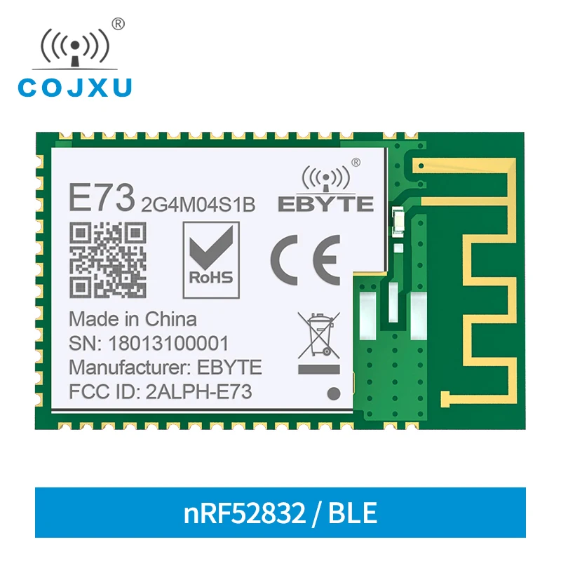 10PCS BLE 5.0 nRF52832 2.4Ghz IPEX PCB Antenna IoT UHF Wireless Transceiver Ble 5.0 RF Transmitter Receiver E73-2G4M04S1B