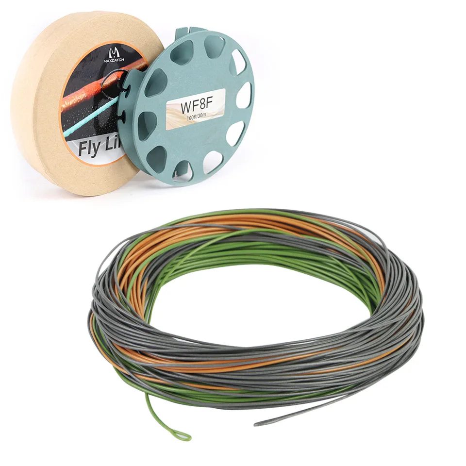 Maximumcatch 80-100FT восприятие форели плавающая Летающая леска 2-8WT Вес вперед Летающая леска