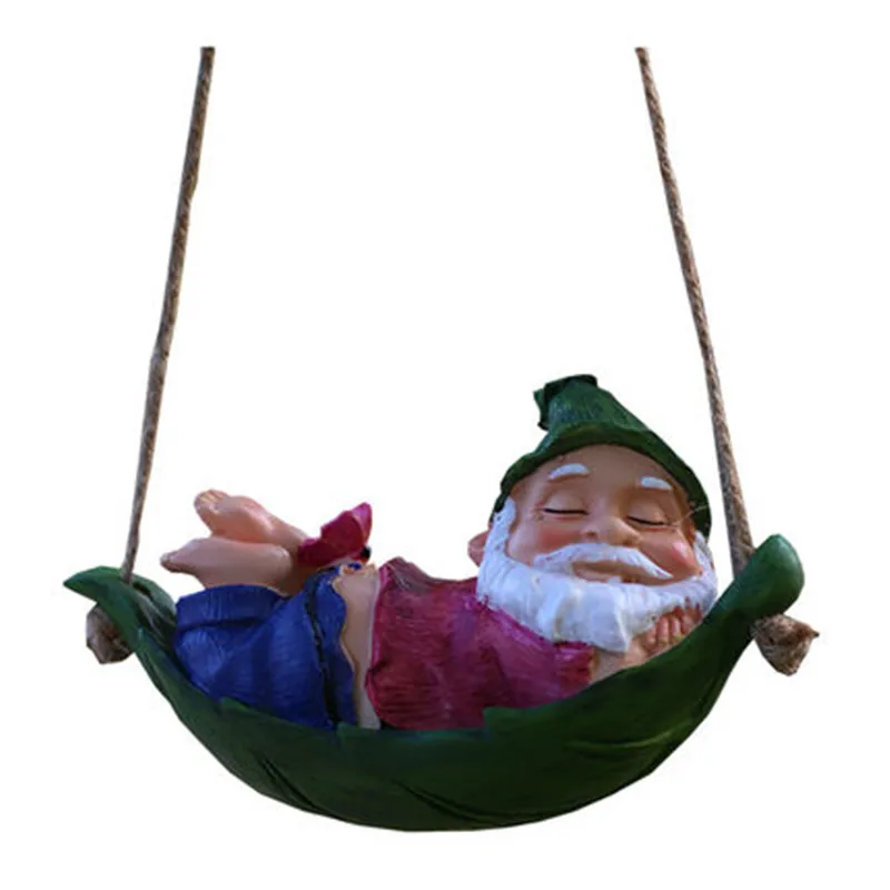 

Outdoor Garden Courtyard Cartoon Stereoscopic Dwarf Resin Art&Craft Drop Ornament Creative Home Balcony Decor X5884