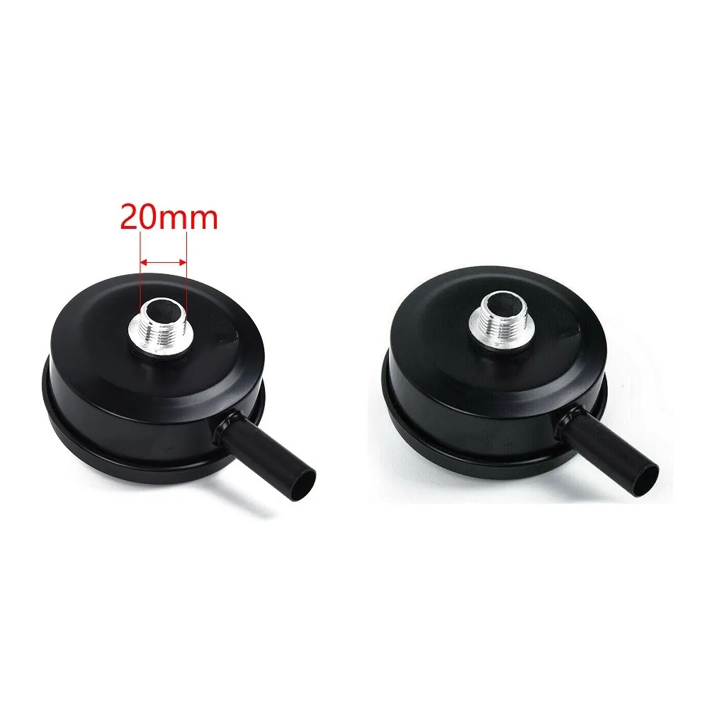 

2 PCS Compressor Male Threaded 20mm Air Intake Silencer Filter Metal Shell Black Air Compressors Intake Filter Muffler