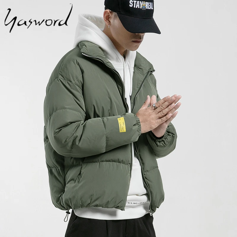Yasword Мужская парка плотное пальто зимние куртки теплые повседневные