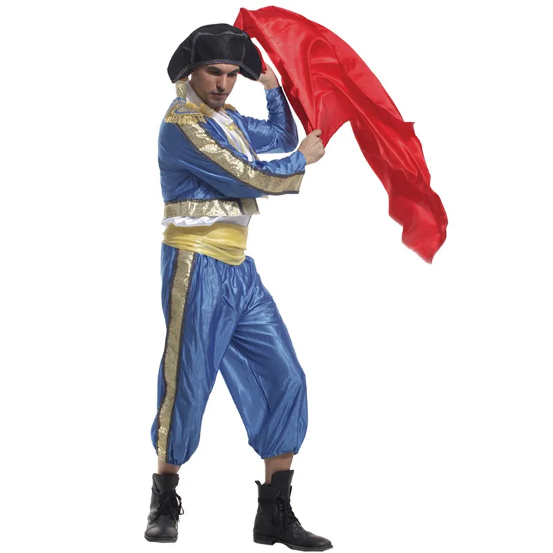 Мужской костюм для Хэллоуина "Матадор Испании" для взрослых испанских бойцов с быками Косплей Карнавал Пурим парад Сценическая игра Ночной клуб Бар Партия наряд