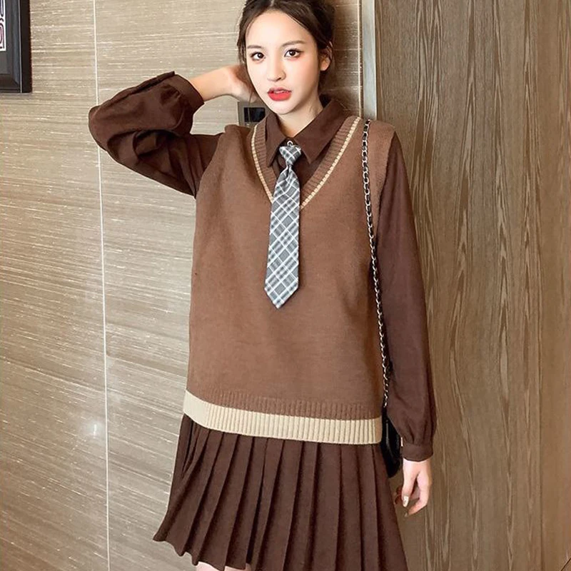 

Hstar New Fashion Sweater Ripe Goddess of Atmosphere Quality Wind 3 Piece Suit Restoring Ancient Ways to Reduce Age